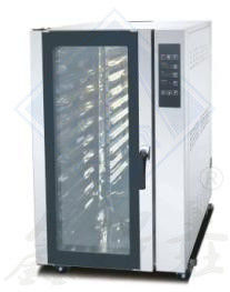 10 bandejas Fritador eléctrico de aire caliente Horno de convección para la industria alimentaria Equipo de horneado