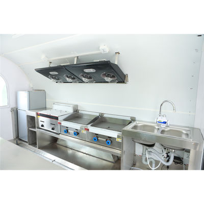 Aplicación de snack food 220/300/400/500x200x235cm Diseño de las rosquillas de café camión de comida móvil