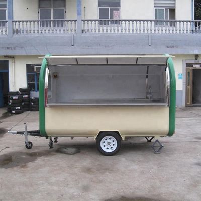 Camiones de comida de corriente aérea Remolque de comida móvil Perfecto para helados y bocadillos de perrito caliente