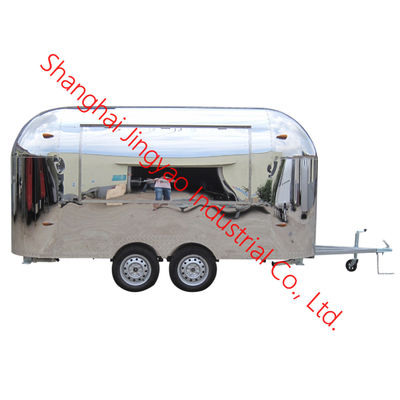 Camión de comida de hamburguesas multifuncional para tiendas de ropa Modernos remolques de comida de concesión