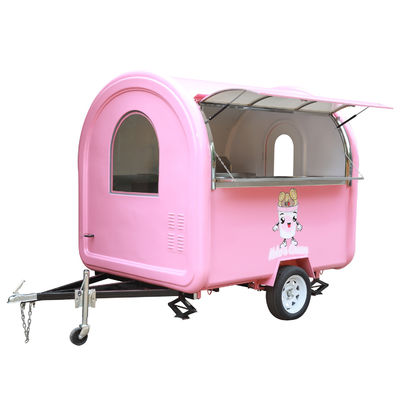 2300*1650*2300mm Carrito de comida móvil para té de burbujas helados de frutas churros crepes café