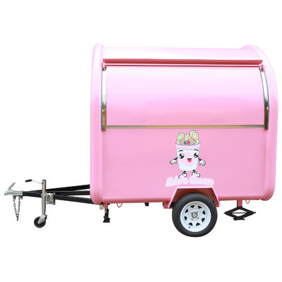 2300*1650*2300mm Carrito de comida móvil para té de burbujas helados de frutas churros crepes café