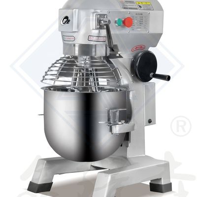 Máquina de mezclas de cocina industrial con cuenco de acero inoxidable y accesorio para pasta