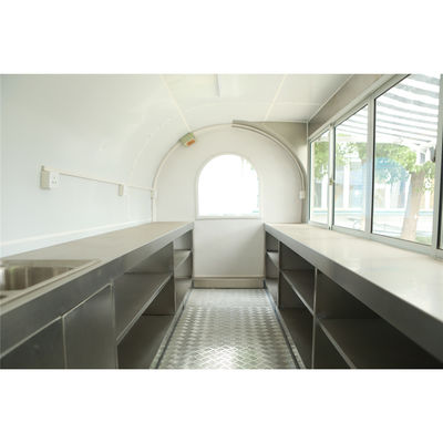 2300*1650*2300mm Caravana de alimentos Larga vida útil Crepeador móvil