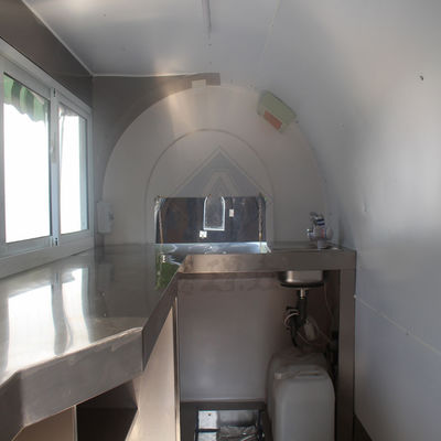 Camper de cocina móvil aislado para comida caliente de la calle La solución definitiva para la bicicleta de comida rápida