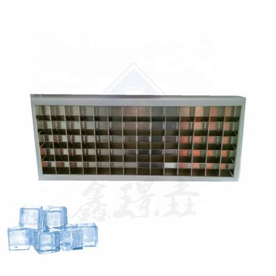Máquina para hacer cubos de hielo con evaporador de cobre de 22x22x22 mm para la producción industrial de hielo