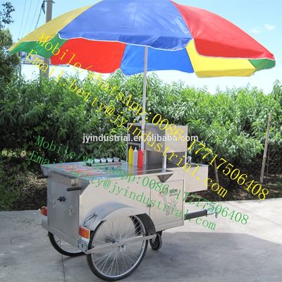 Grill de BBQ eléctrico móvil Rotisserie Chicken Trailer 220 * 160 * 210cm para el negocio de alimentos