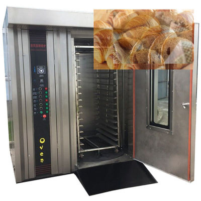Horno rotativo eléctrico automático de gas de 32 bandejas para la máquina de procesamiento de alimentos para hornear pan Pita