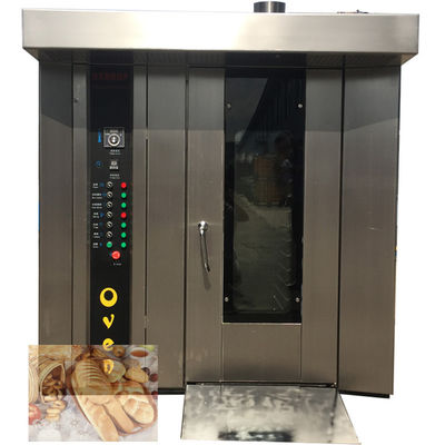 Horno rotativo eléctrico automático de gas de 32 bandejas para la máquina de procesamiento de alimentos para hornear pan Pita