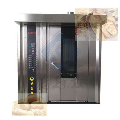 Horno rotativo de 32 bandejas con temperatura controlada para la producción de pan en el mercado minorista