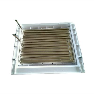 Rejillas de hielo personalizadas Cubo de hielo cuadrado de cobre Fabricante de bloques de hielo Cubo Evaporador de hielo con tapa