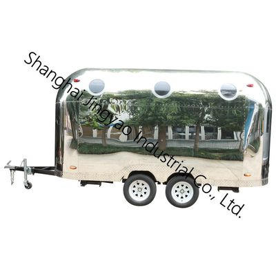 1500KG Mobile Food Trailer Fast Street Vending Cart con estilo y alto volumen de ventas