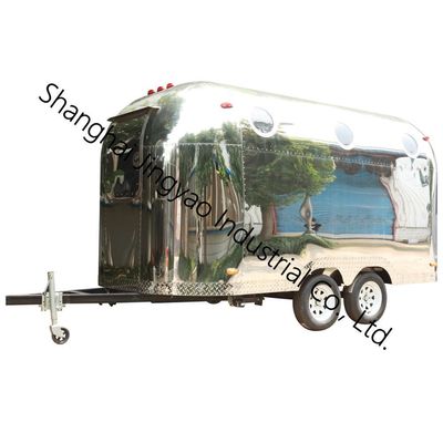 1500KG Mobile Food Trailer Fast Street Vending Cart con estilo y alto volumen de ventas