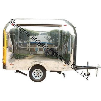 1500KG Mobile Food Trailer Fast Street Vending Cart con estilo y alto volumen de ventas