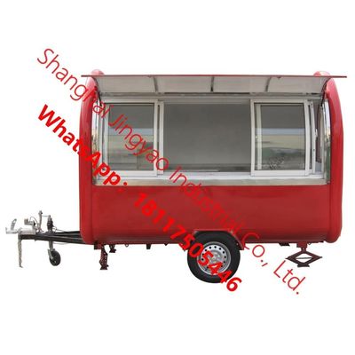 JY-FR220B Shanghai Mobile Kiosk Cabin Food Trailer con 220v de Voltación y 1.5kw de Potencia