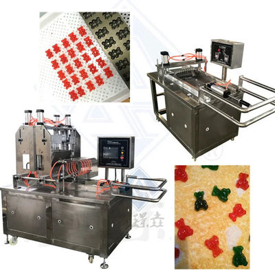Máquina de fabricación de caramelos industriales con jalea para el chocolate goma dura suave Lollipop Bear