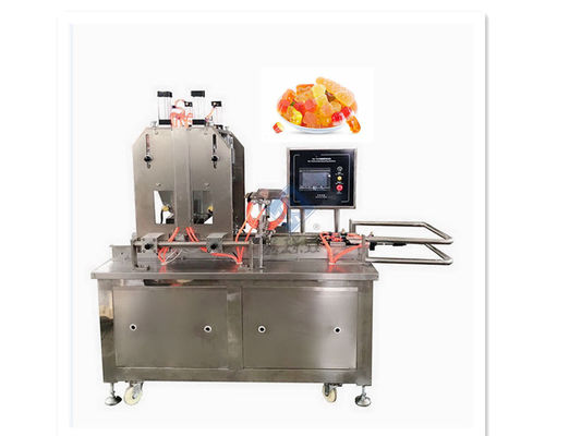 Máquina de fabricación de caramelos industriales con jalea para el chocolate goma dura suave Lollipop Bear