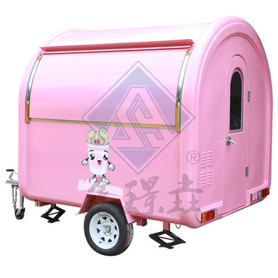 Camión de comida móvil de modelo redondo para bocadillos y bebidas al aire libre en 250 Commercial Street