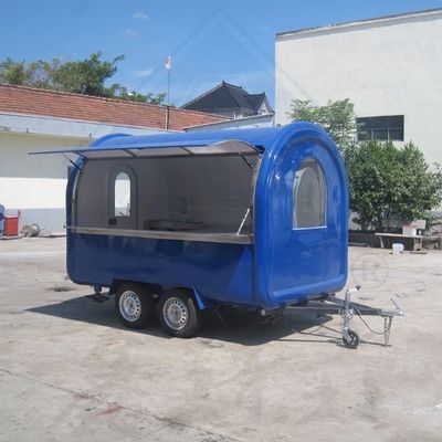 Carro de comida eléctrico móvil con cocina rodante y piezas de repuesto después del servicio