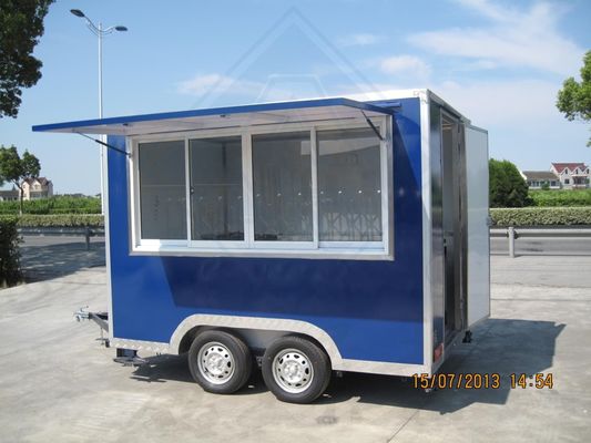 Carro de comida eléctrico móvil con cocina rodante y piezas de repuesto después del servicio