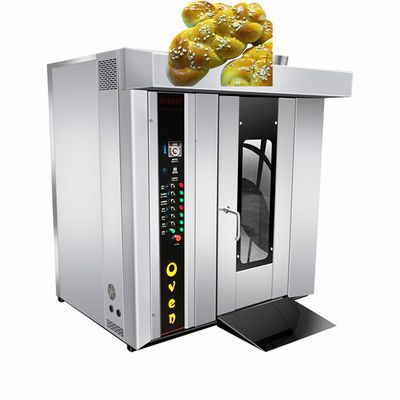 1500 KG Diesel horno de horneado rotativo para pan pizza carne baguette rápido y uniforme de calentamiento