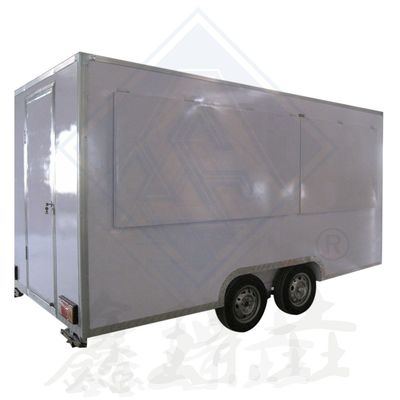 Coche de comida callejera de acero galvanizado con interior todo incluido y aperitivos incluidos