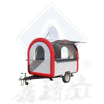 Coche de comida callejera de acero galvanizado con interior todo incluido y aperitivos incluidos