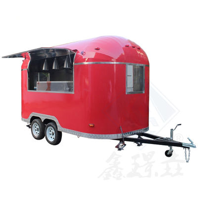 Camión de comida de acero inoxidable Equipo de cocina para hoteles Carrito de comida móvil aislado