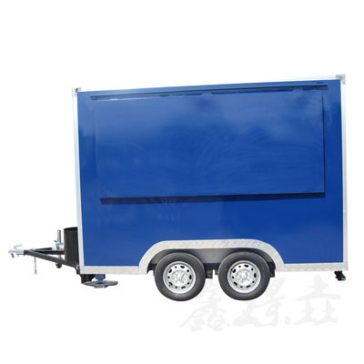 Camión de comida de acero inoxidable Equipo de cocina para hoteles Carrito de comida móvil aislado