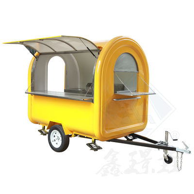 Camión de comida de acero inoxidable Equipo de cocina para hoteles Carrito de comida móvil aislado