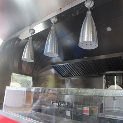 Camión de alimentos de acero inoxidable/hoja galvanizada/aluminio con ejes simples/dobles y buen