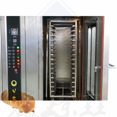 Máquina para hacer pan industrial W470mm x D610mm x H1450mm Horno giratorio para hornear pan