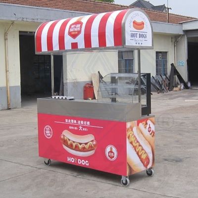 Carritos de comida comerciales Camión de comida personalizado con cocina completa y cubierta superior