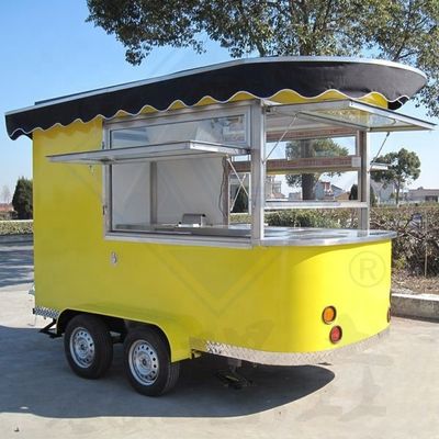 Carritos de comida comerciales Camión de comida personalizado con cocina completa y cubierta superior
