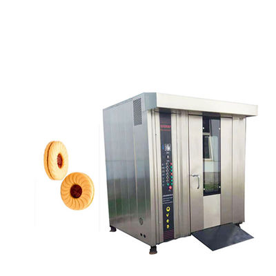 1200 KG planta de fabricación horno giratorio máquina de horneado de gas 10 bandejas pan