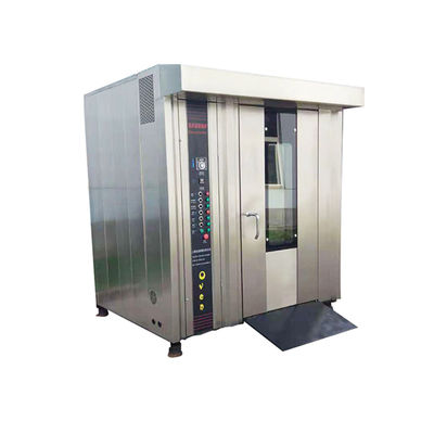 1200 KG planta de fabricación horno giratorio máquina de horneado de gas 10 bandejas pan