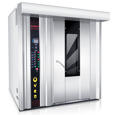 1200 KG planta de fabricación horno giratorio máquina de horneado de gas 10 bandejas pan