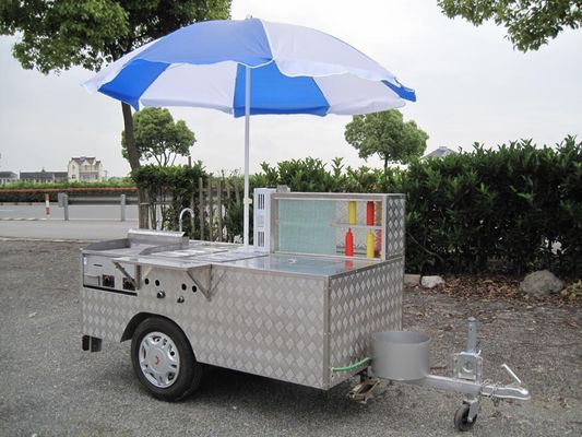 Comida callejera Grill Camión de comida con maquinaria Función de venta de alimentos Materia prima Maíz
