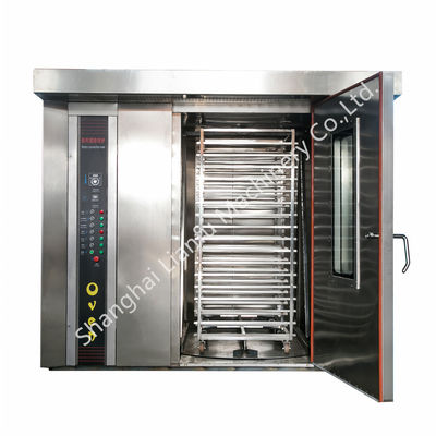 Horno rotativo de gas/diésel/eléctrico de 2000*1800*2200mm para hornear bizcochos y pan