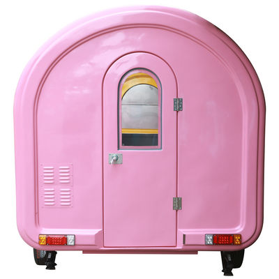 Camión de comida eléctrico de estilo retro para perritos calientes y helados Slush 2300*1750*2100mm Tamaño