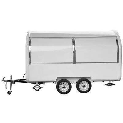 Camión de comida de placas galvanizadas de 900 kg para venta de helados / paletas de helados