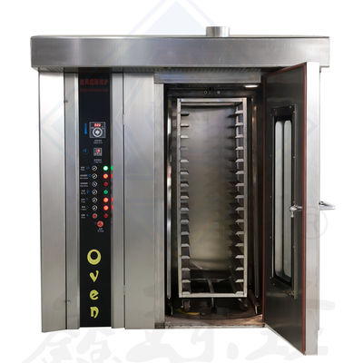 Máquina automática de horno rotativo para hornear muffins, pasteles, galletas y pan