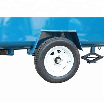 Adhesivos externos personalizados CE OEM GAS camión de comida con acero inoxidable y rueda grande