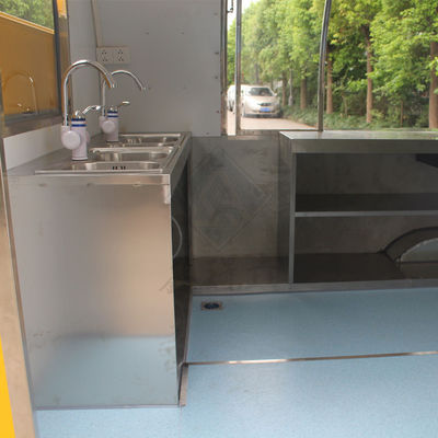 2020 Shanghai Jingyao camión eléctrico calle accesorios móviles y comida caliente aislada