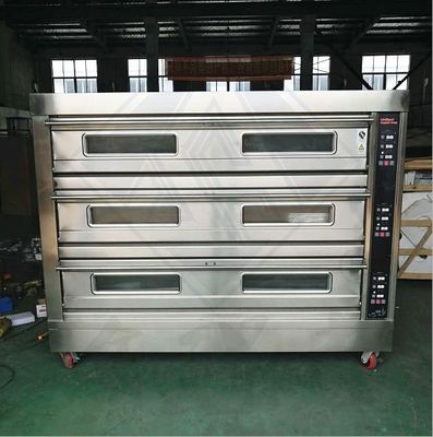 Materiales de soja 2 horno de cubierta de capas y transportador de mezcladores horno de pizza para equipos de panadería