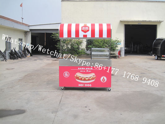 Camiones móviles de comida Otros Camiones móviles de café Bicicleta de servicio de carrito de 1.5kw Chuck Wagon