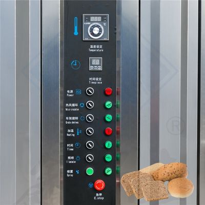 400 * 600 / 800 * 600mm Tamaño de bandeja Horno giratorio de gas para hornear pan Pita en línea automática