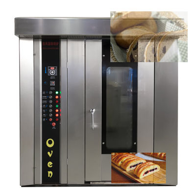 400 * 600 / 800 * 600mm Tamaño de bandeja Horno giratorio de gas para hornear pan Pita en línea automática