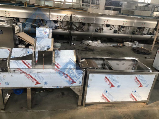 Función de la maquinaria de hacer galletas de pastel de nuez con línea de producción totalmente automática