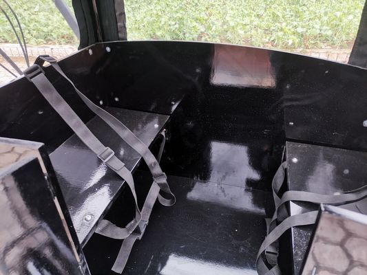 Triciclo de comida rápida de tamaño personalizable con carrito de café Placa de aluminio